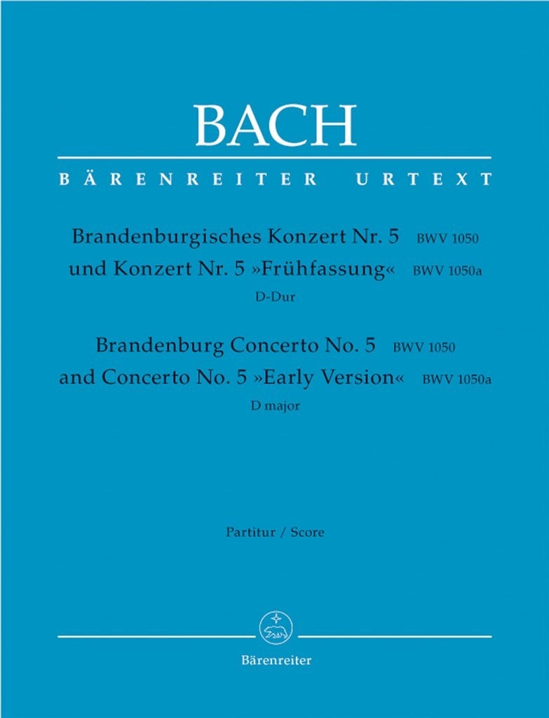 Brandenburg Concerto 5 Full score